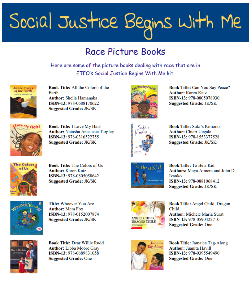 Social Justice Begins With Me New Canada Kids Curriculum